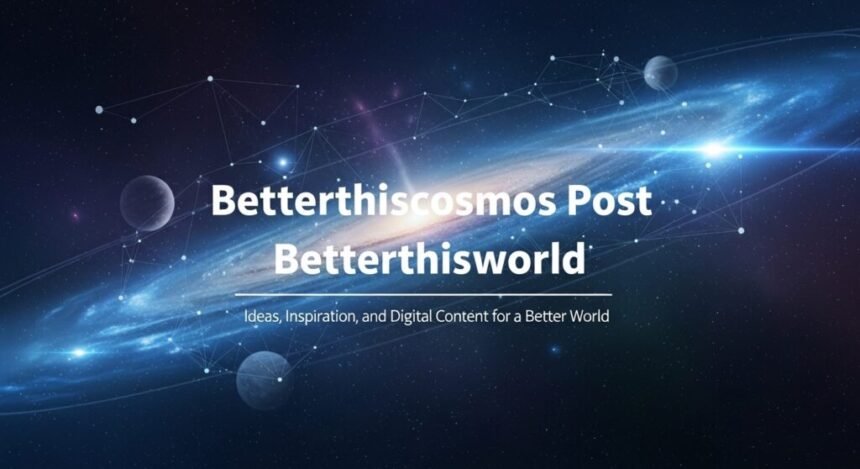 BetterThisCosmos Posts BetterThisWorld Insights